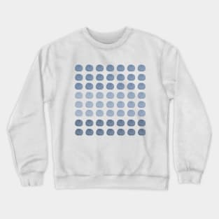 Navy Blue Polka Dots Gradient Happy Cute Art Crewneck Sweatshirt